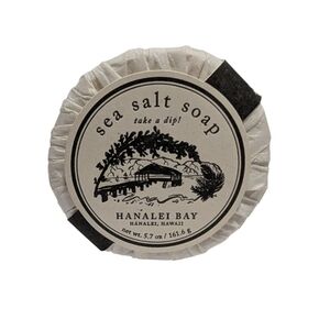 Kopa Kauai sea salt soap is specifically the Hanalei Bay variety, known for a fr